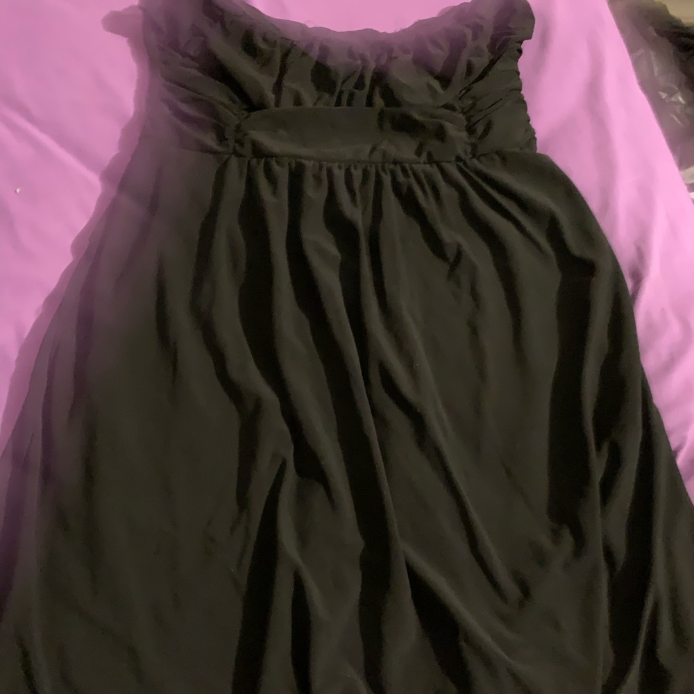 Star Vixen Black Strapless Mini Dress